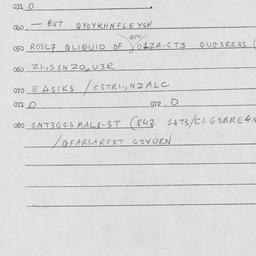 Eastern questionnaire, answ...