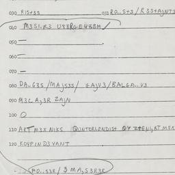 Eastern questionnaire, answ...