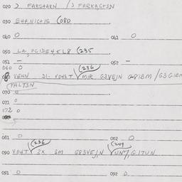 Eastern questionnaire, answ...