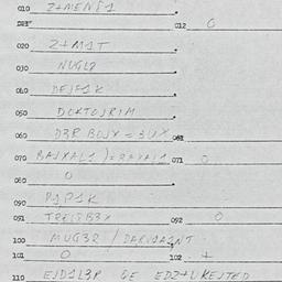 Eastern questionnaire, answ...