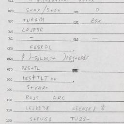 Eastern questionnaire, answ...