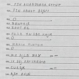 Eastern questionnaire, answ...