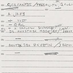 Eastern questionnaire, answ...