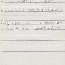 Eastern questionnaire, answ...