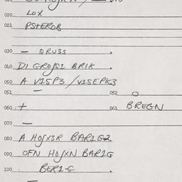 Eastern questionnaire, answ...
