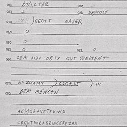 Eastern questionnaire, answ...