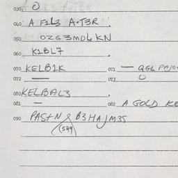Eastern questionnaire, answ...