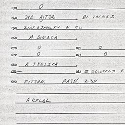 Eastern questionnaire, answ...