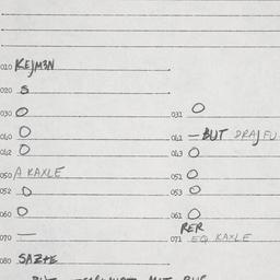 Eastern questionnaire, answ...