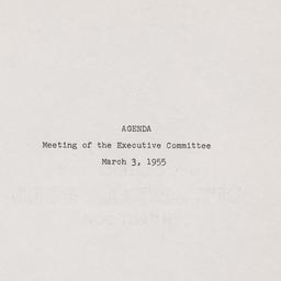 Executive Committee Meeting