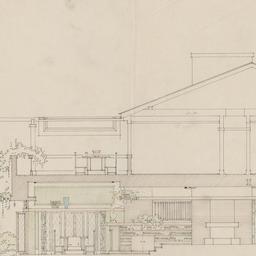Section through dining, liv...