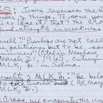 Notes on Martin Luther King...