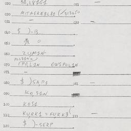Eastern questionnaire, answ...