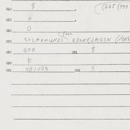 Eastern questionnaire, answ...