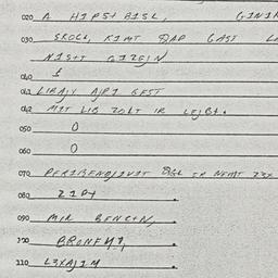 Eastern questionnaire, answ...