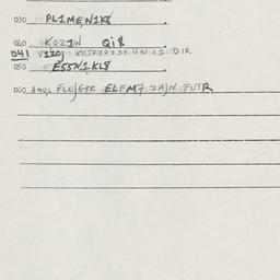 Eastern questionnaire, answ...