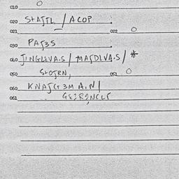 Eastern questionnaire, answ...