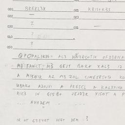 Eastern questionnaire, answ...
