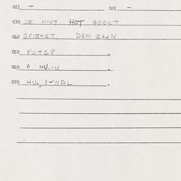Eastern questionnaire, answ...