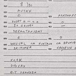 Eastern questionnaire, answ...