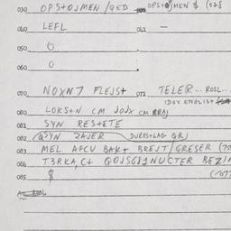 Eastern questionnaire, answ...