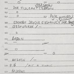 Eastern questionnaire, answ...