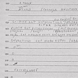 Eastern questionnaire, answ...
