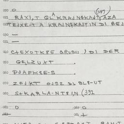 Eastern questionnaire, answ...