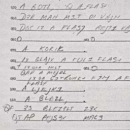 Eastern questionnaire, answ...