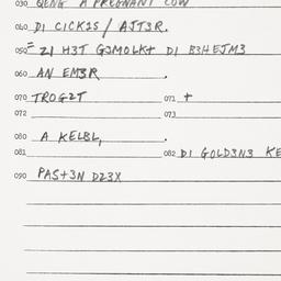 Eastern questionnaire, answ...