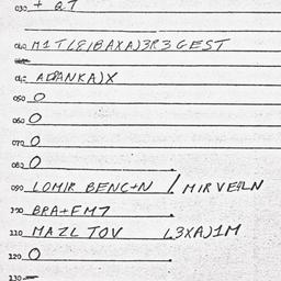 Eastern questionnaire, answ...