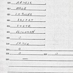 Eastern questionnaire, answ...