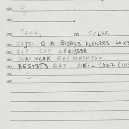 Eastern questionnaire, answ...