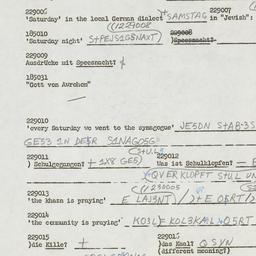 Western questionnaire, answ...