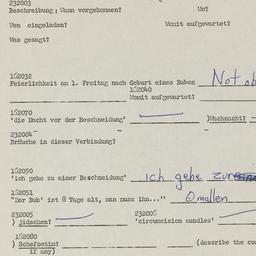 Western questionnaire, answ...