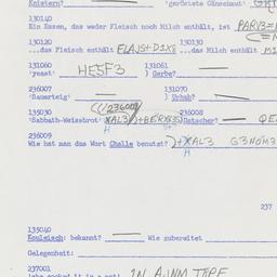 Western questionnaire, answ...