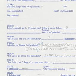 Western questionnaire, answ...