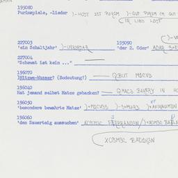 Western questionnaire, answ...
