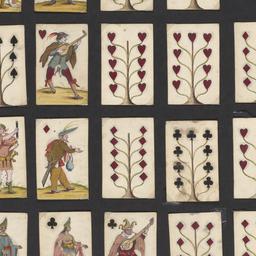 Hand-drawn playing cards