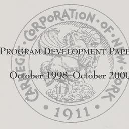 Program Development Papers,...