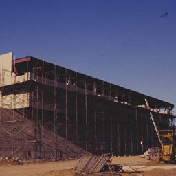 Construction view, walls wi...
