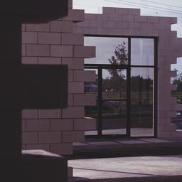 Exterior view, detail of la...