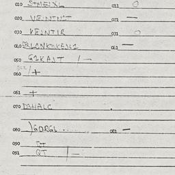 Eastern questionnaire, answ...