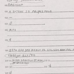 Eastern questionnaire, answ...