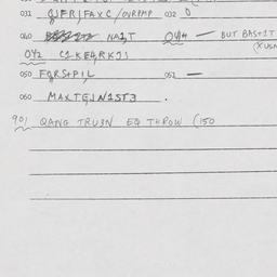 Eastern questionnaire, answ...