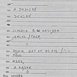 Eastern questionnaire, answ...