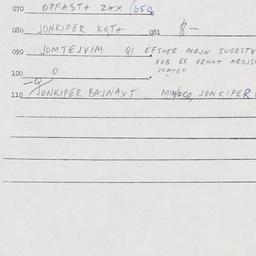Eastern questionnaire, answ...