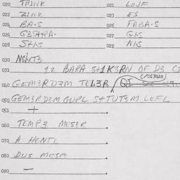 Eastern questionnaire, answ...