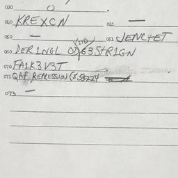 Eastern questionnaire, answ...