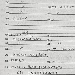 Eastern questionnaire, answ...